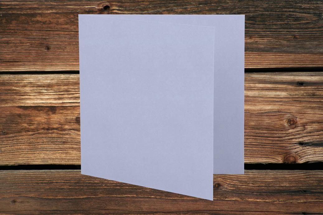 Klappkarten 110x110/220 mm Lavendel 230 g/qm